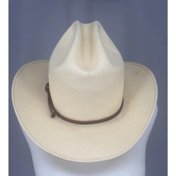 Resistol Genuine Shantung Hat Mens Self Conforming Western Cowboy 7 - Picture 1 of 8